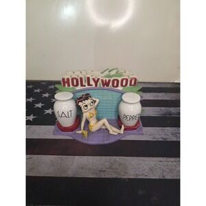 Vintage Vandoor Betty Boop Salt Pepper And Napkin Holder